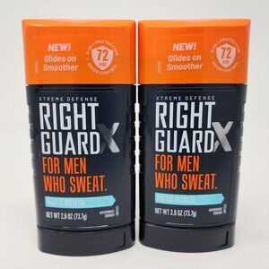 2 Pack Right Guard Xtreme Defense Invisible Solid Deodorant Arctic Refresh 2.6oz